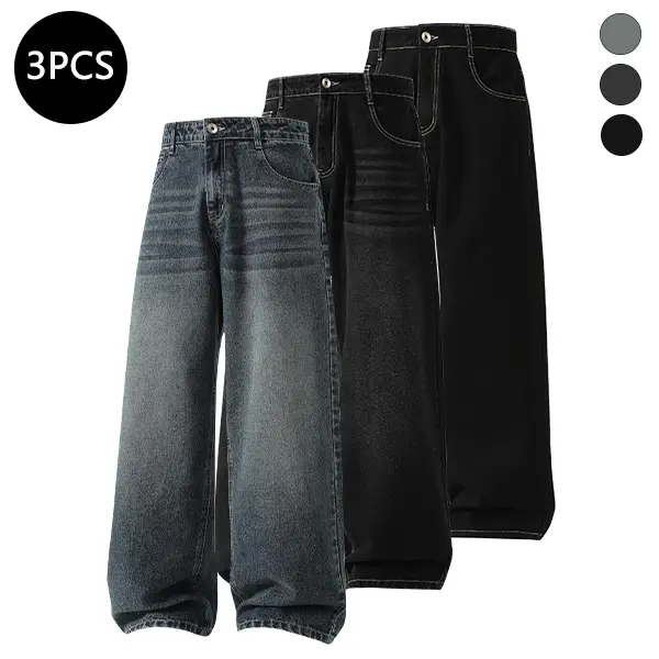 Retro blue + black-gray + black