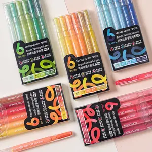 Gel Pen Set Multi-Color Large Capacity 1.0mm Tip Acrylic Ink Pens Stackable Journals Art Students Note Highlighting Office Crafts DIY, Acrylic Markers Art Materials