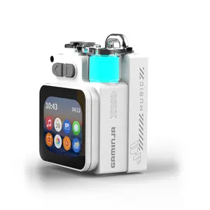 GAMINJA Wireless Speaker, Portable Mini Multi-function Wireless Music Player, Rechargeable Stereo Radio Speaker with Cool Light for Home Office, Multifunctional Desktop Speaker