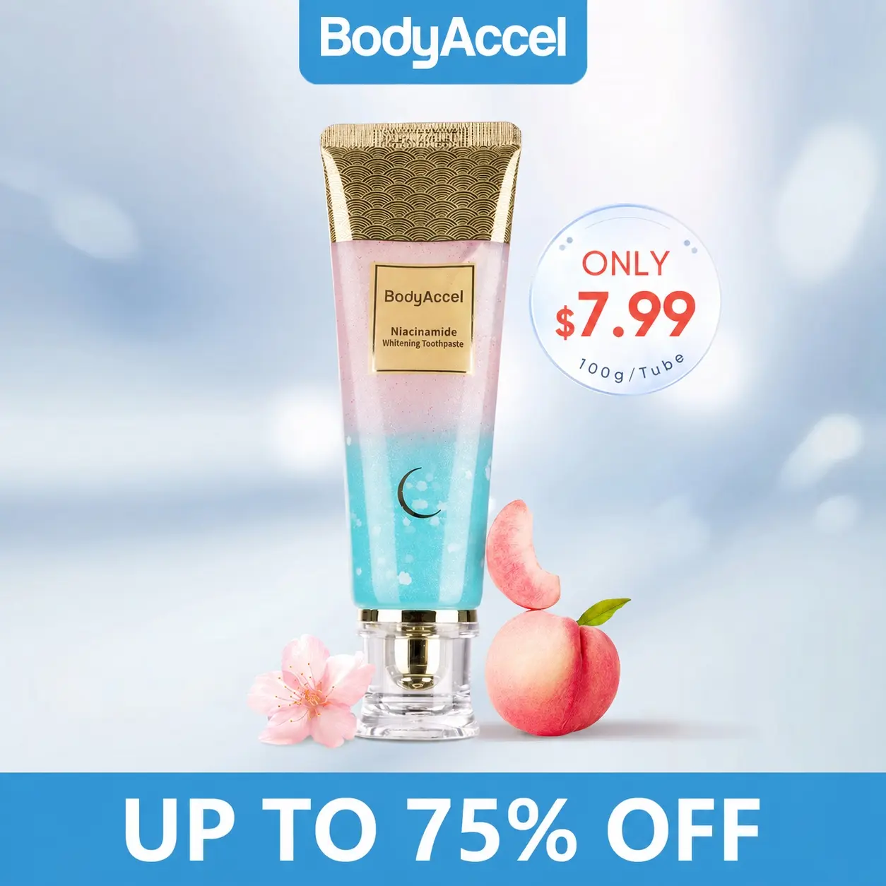 【BodyAccel】Triple Whitening Niacinamide Whitening Toothpaste Mint Oral -Z