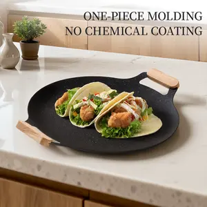 Grill Pan Non Stick Pan Barbecue Plate BBQ Portable Grill,Camping Korea Griddle Grill Pan Outdoor Camping BBQ Stove Roasting Grill Plate Kitchenware Nonstick Cookware