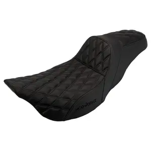Rise Up Seat for Harley® Touring '08-'25 (Diamond / Black Stitch)