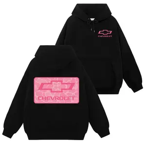 Chevrolet Pink Camo Logo Vintage Hoodie & Sweatshirt & T-Shirt |   2-Sided Print Racing Car Lover Gift