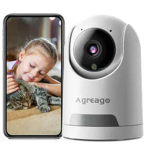Agreago 2.5K WiFi Security Camera - Pan & Tilt, 1080P HD, Motion Detection, 2-Way Audio, Night Vision, Baby Monitor, Cloud/SD Storage, Outdoor Use summerwins