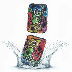 2 in 1 Portable Speaker - Stone Bluetooth Speakers, Wireless with HD Louder Volume, Deep Bass Subwoofer, IPX5 Water Resistant - Perfect Boom Box for Home, Outdoor or Travel