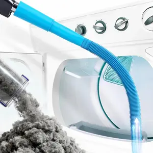 Dryer Vent Cleaner Kit Lint Vacuum Attachment Brush Lint Remover Dryer Vent Hose Replacement Parts Blue Efficient Dryer Cleaning Tool Easy to Use Durable Lint Removal Accessory for Home Appliances summerwins,summerwins