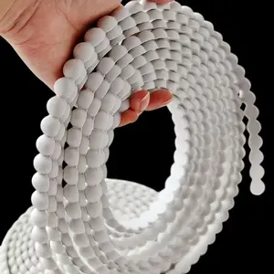 One Roll (39.37inch-196.85In) of Self-Adhesive PVC Bead Trim - a Peel-And-Stick Removable Wallpaper Border, Made of Durable Polyvinyl Chloride for Use on Cabinets, Walls, Floors, And Ceilings - Designed for Easy Installation, Paintable