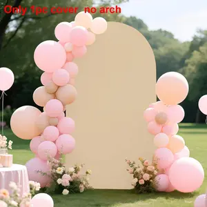 Single Piece Solid Color Half Circle Arch Background Cloth, Ideal for Birthday Parties, Wedding Decor, Indoor/outdoor Scenes, Stretchable and Easy to Clean