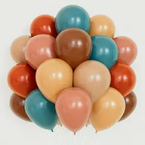 60-Piece Burnt Orange & Blue Balloon Arch Kit for Birthdays, Baby Showers & Bridal Parties