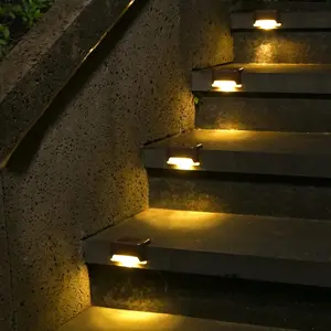 Solar Deck Lights 12 Pack,  Led Lights for Outdoor Stairs, Step, Fence, Yard, Patio, and Pathway(Warm White)