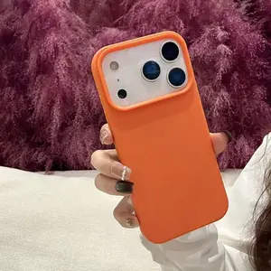 Large-hole lychee-textured phone case Casing for iPhone 17/17 Pro/17 Air/17 Pro Max series: Stylish and minimalist Shockproof protective case Cover Protection