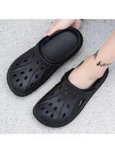 Men's Rugged Sole Two-Way Waterproof Clogs | EVA Material, Breathable & Non-Slip, Adjustable Heel Strap, 4-in-1 Use for Home, Outdoor, Beach & Shower, Perfect Birthday Gift for Boyfriend, Ideal for Street Outings