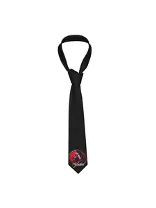 1 piece Men's Akame Ga Kill 2 Tie Soft Polyester Akame Ga Kill Design Machine Washable for Weddings Business Parties Casual Wear Wedding Accessories, Playful Design Durable Weave Stylish Necktie Party Goers