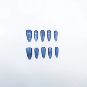 3H Luxury Handmade Press-on Nails - Lucid Azure