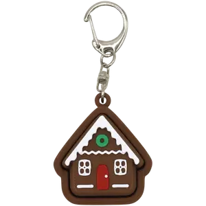 Gingerbread House Fidget Clicker: Christmas keychain accessory, stress relief, cute must have stocking stuffer