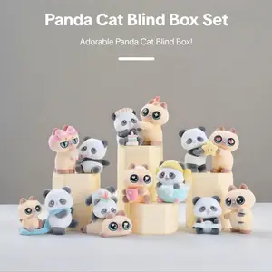 Panda and Cat Blind Box (6 Regular + 1 Hidden Styles)