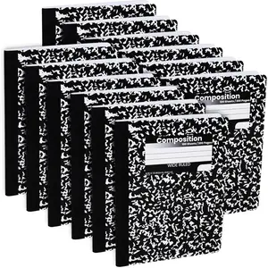 Composition Notebooks, Wide Ruled Paper Writing Journals, Marble Cover Composition Books, 100 Sheets, School Notebooks, School Supply Notebooks Bulk, Student Journal Notebooks Bulk, School & Office