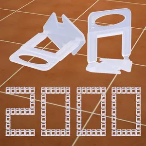 2000 count Tile Leveling System Clips 1/16''(1.5mm) 2000- Tiles Leveler Spacers Tool for Professional Ceramic Tile and Stone Installation
