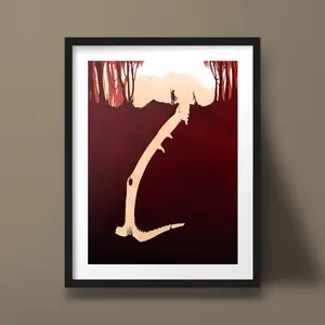 Tomb Raider Art Print Lara Croft Poster Video Game Modern Design