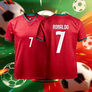 2026 Portugal National Home Away 7# Cristiano Ronaldo Short And Long Sleeve Soccer Jersey Fans Version Breathable