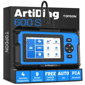 TOPDON ArtDiag600S OBD2 Scanner Car Diagnostic Scan Tool for ABS/SRS/AT/Engine,9 Reset Services, Free LifetimeUpgrade Auto Vehicle Update System