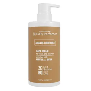 (dp) Argan Oil Conditioner – Repair & Protect Damaged Hair – Clean, Salon-Grade Formula with Biotin + Keratin