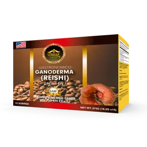 Eternal Cafe Ganoderma Coffee 4 in 1 Reishi Beverage de Ganoderma - 15 Packets, 273g, US Made, Nutritious & Flavorful Blend