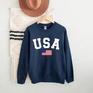 USA Flag Sweatshirt, USA Sweatshirt, Patriotic Sweatshirt, American Flag Sweatshirt, America Sweatshirt, Patriotic Independence Day Sweatshirt Casual Unisex