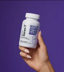 Immunotec Seren-T with Magnesium Melatonin-free Sleep Supplement Focus Stress Relief Alpha-casozepine Milk Peptides & Magnesium Glycinate