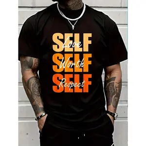 100% Cotton Orange Self-Ish X 3 Orange Color Graphic Orange Vibes Only T-Shirt Women's Men Graphic Tee