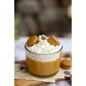 Espresso Scented Candle, Macaron Candle/Macaroons Candle/Whipped Candle/Dessert Candle/ Chocolate Candle/Gift for her/Macron Candle Soy Wax Decor Hand Jar Ornaments