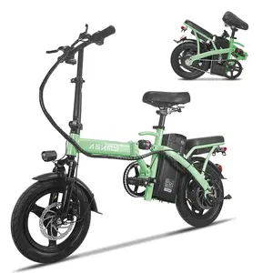 ASKMY E14 Folding Electric Bike for Adults, 1000W Peak Motor, Up to 45 Miles Long Range | 14" Tubeless Tires, Dual Disc Brakes | UL Certified Safe Battery, Lightweight Portable Urban Commuter E-Bike for Daily Travel