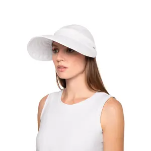 Bel Aire Zip-Off Sun Visor | White Bel Aire Zip-Off Sun Visor | White