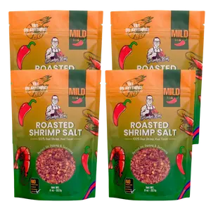 PREMIUM Roasted Shrimp Salt - 4 PACK MILD Flavor Natural Spice