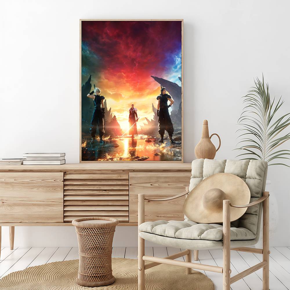 Final Fantasy Game Vintage Posters Sticky Vintage Room Home Bar Cafe Decor Kawaii Room Decor