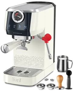 Tuni E2 58mm Espresso Machine 20Bar Espresso Maker, Dual Boiler Coffee Maker with 10mm Steam Milk Frother, Semi-automatic Coffee Machine with UKLA Pump for Espresso,Cappuccino, Gift for Coffee Lover