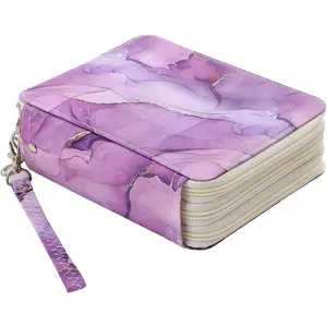 Portable Colored Pencil Case-72 Slots Colored Pencil Case Organizer with Zipper for Watercolor Pens or Markers, Pencil Case Organizer for Artist