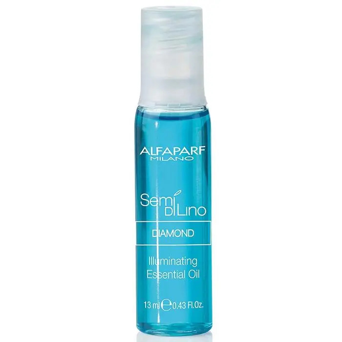 Alfaparf Diamond Illuminating Essential Oil  Microcrystalline Haircare Treatment for Shiny Hair & Instant Softness - Adds a Glossy Finish - Single Unit Vial, 13ml, Glossy Hair, Repair, Haircare Product, Miracle Hair Oil