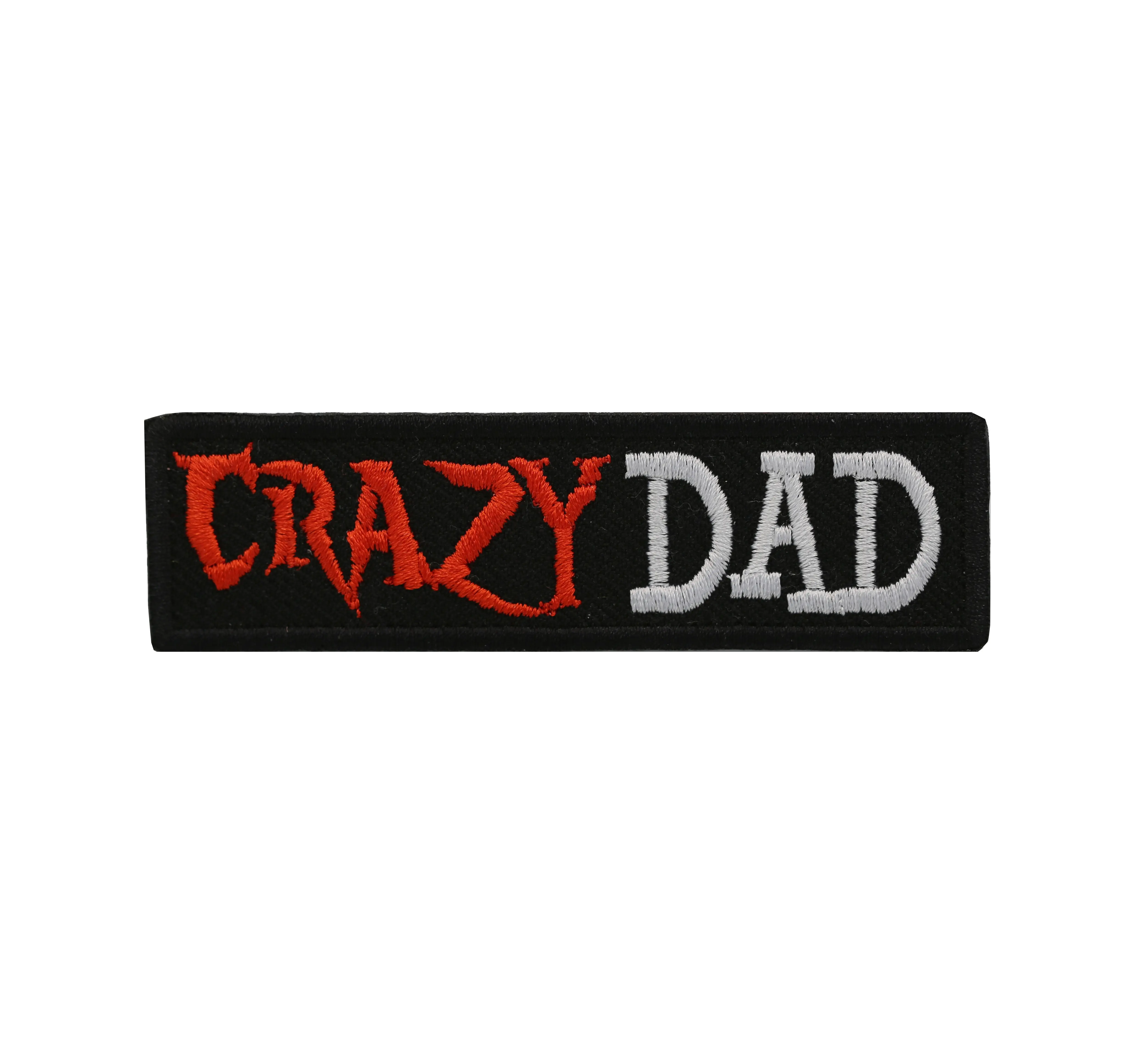 Crazy Dad embroidered Biker patch