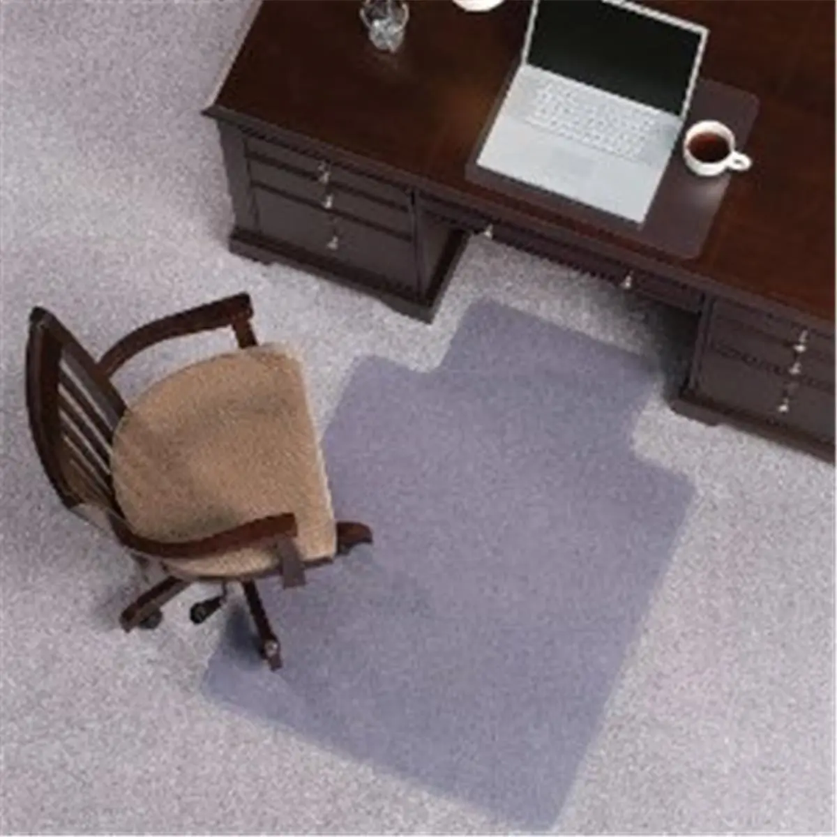 212 MAIN ES Robbins 128181 Extruded Plastic Office Indoor Rectangular Floor Mat, 45 in. x 53 in., Beveled Edge, Intermediate Gauge, Rectangle