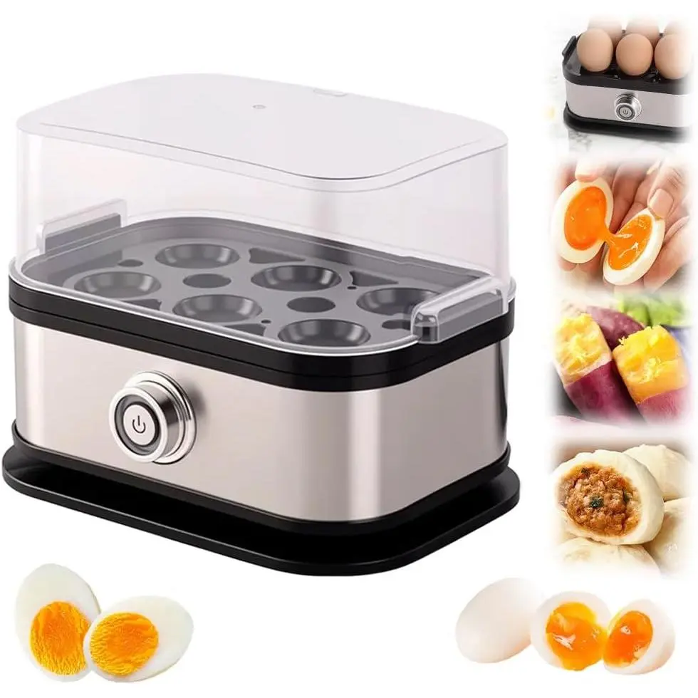 Smart Egg Cooker with Auto Shut, 2026 New Rapid Eggs Cooker Electric 6 Egg Capacity, Hard Boiled, Medium, Soft Boiled Egg Cooker, Egg Boiler With Auto Shut-Off (1PCS)