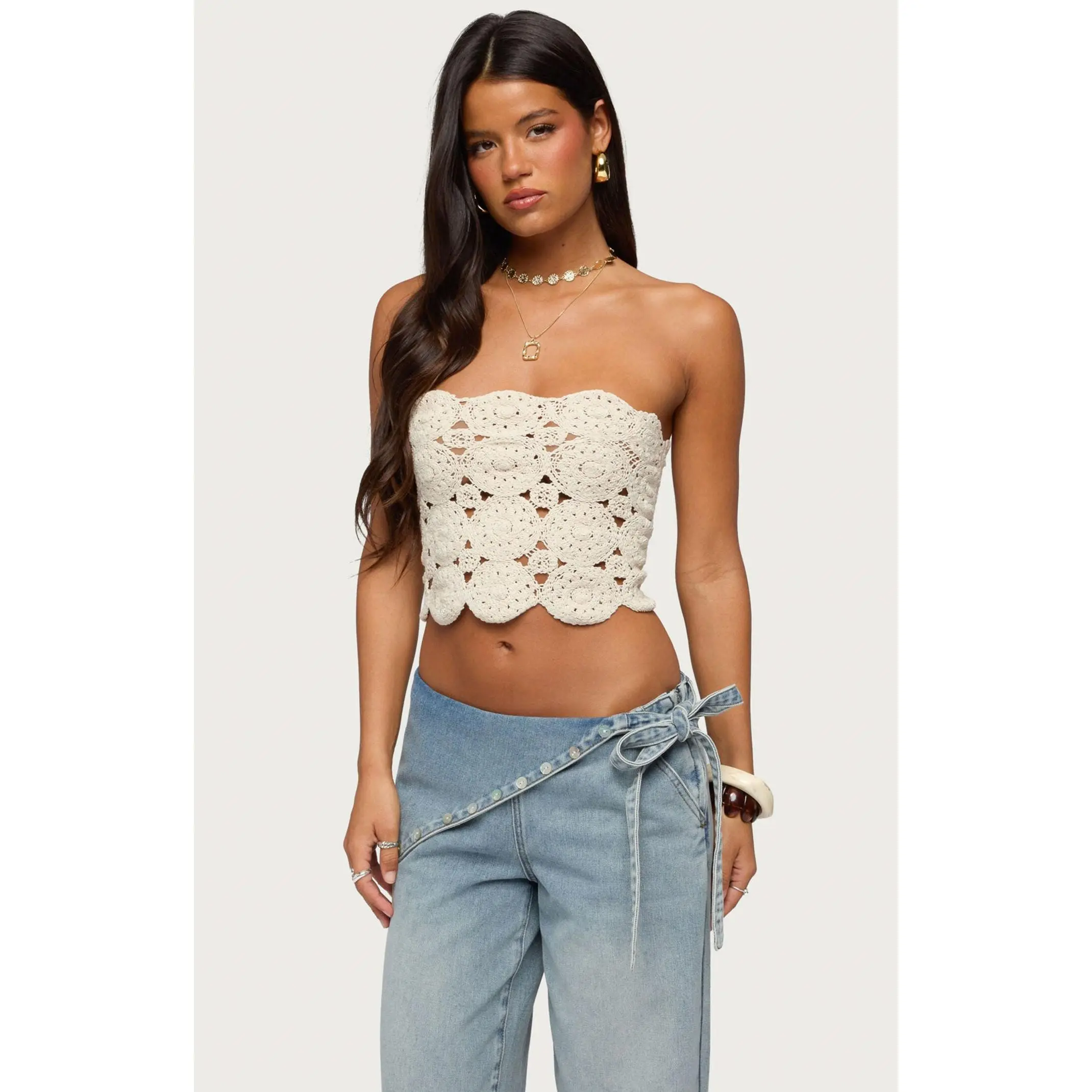 Edikted Women's Laurin Crochet Top