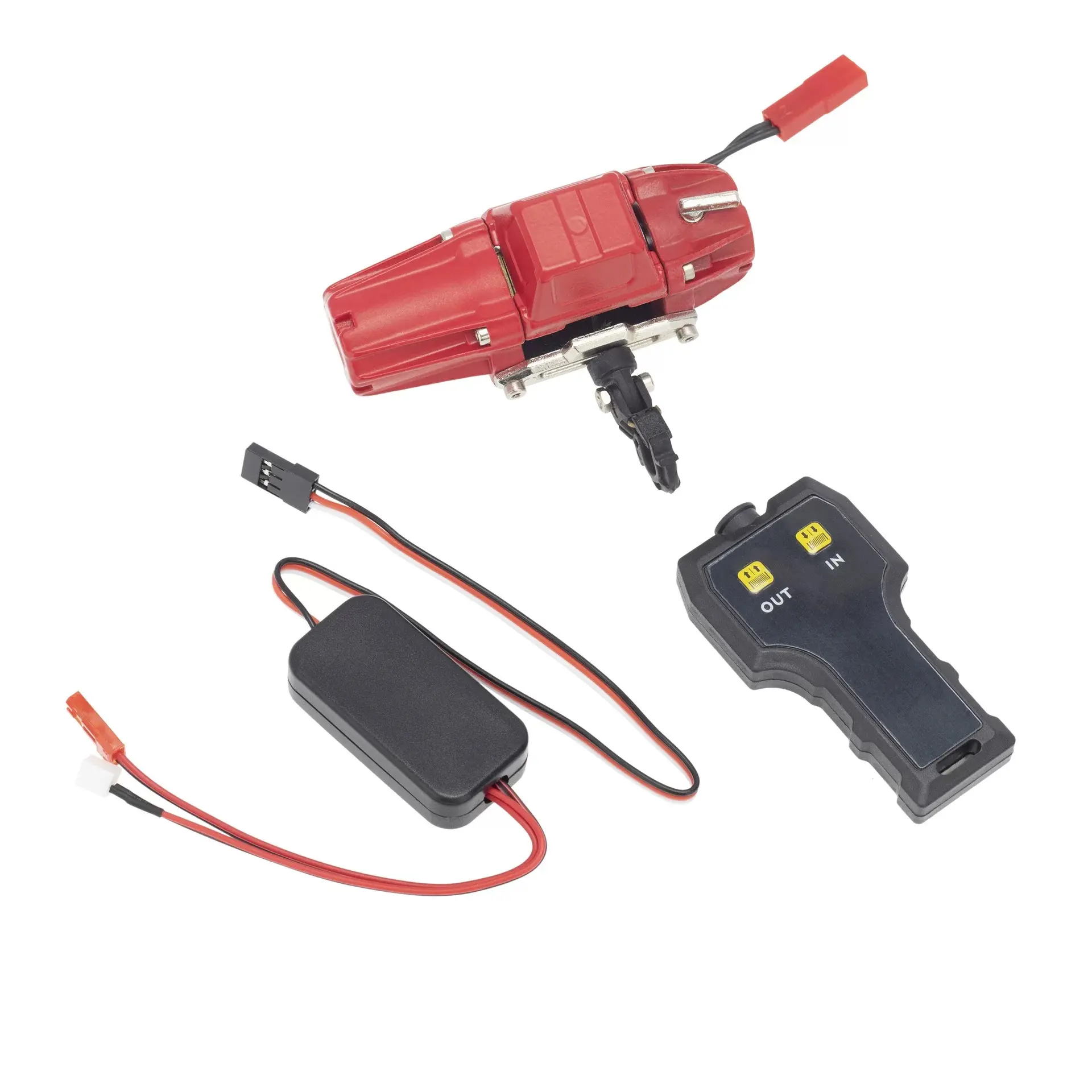 1/10 Scale Simulation Model Metal Electric Winch - Compact, Durable, Realism Detailed Accessory for RC Rock Crawlers, RC Climbing Car Trucks