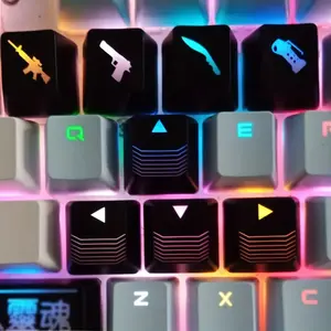 WASD Keycaps, OEM Height, Gaming Keycap Set for MX Switches, Suitable for Mechanical Keyboards, Birthday Gift, Suitable for Both And, for Gaming, Office Work, And Typing