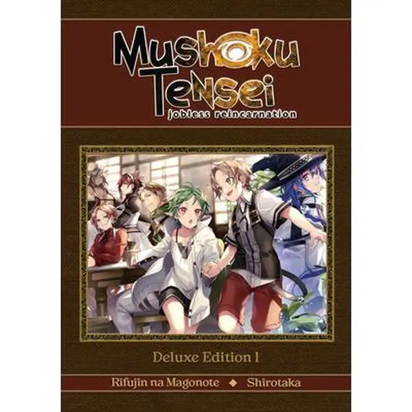 Mushoku Tensei: Jobless Reincarnation Deluxe Collector's Edition 1 (Epic Fantasy Light Novel, Vol.1-3 Hardcover Omnibus) - Rifujin Na Magonote, 2.32 lbs, 8.5" h x 6.32" l x 1.95" w, Airship-Themed