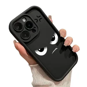 Case for 17 Air iPhone 16 Pro Max 15 Plus 16E 14 13 12 11 XS XR  mini Angry Gaze Advanced fashion gift Drop Protection Shockproof Soft Silicone smartphone Cover