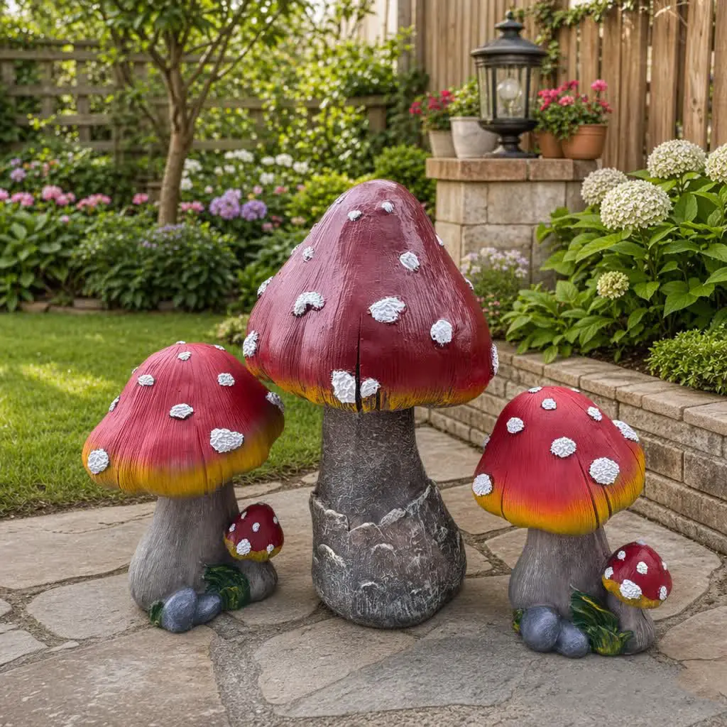 Resin Statue Figurines - Exterior Decorative Fairy Tale Accents, Garden Statues & Sculptures, Mini to Large Fairy Garden Accessories for Balcony Micro-Landscapes, Pathways, Children’s Rooms, Resin Figurine Statue