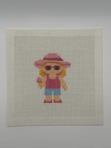 Summer Lizzy Claire Needlepoint Canvas