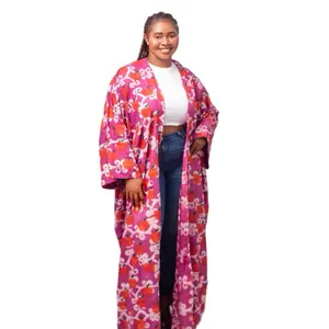 Lori Kimono - Handwoven /Batik Jacket Traditional Handmade Cotton  DressWomenswear Breathable Summer