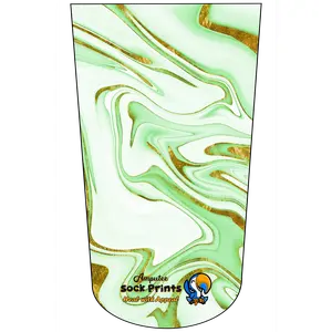 Amputee Sock "Christmas Glitter Marble V3", Prosthetic Limb Sock, 3ply Stump Sock
